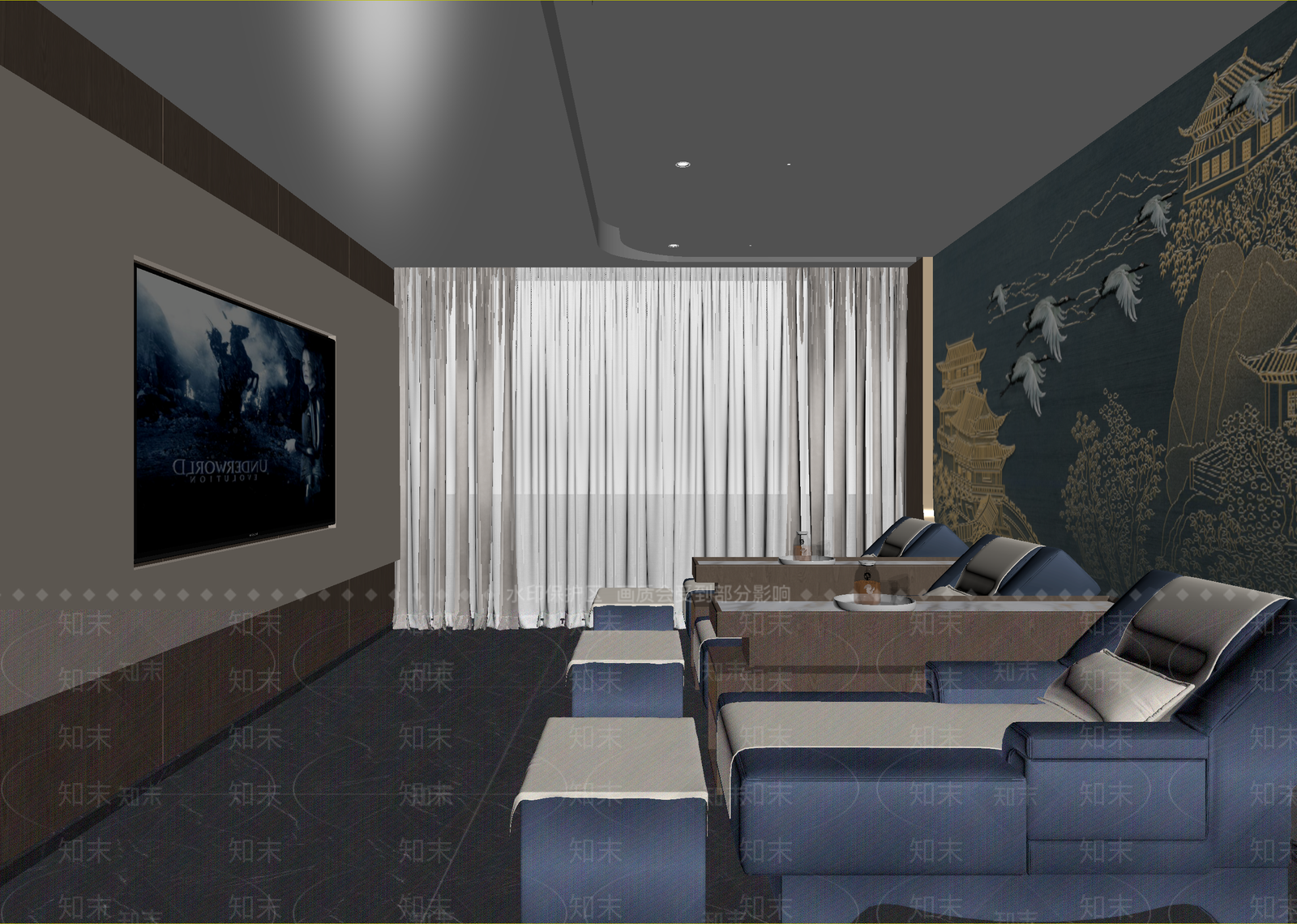 现代包厢3D模型下载【ID:1215003818】