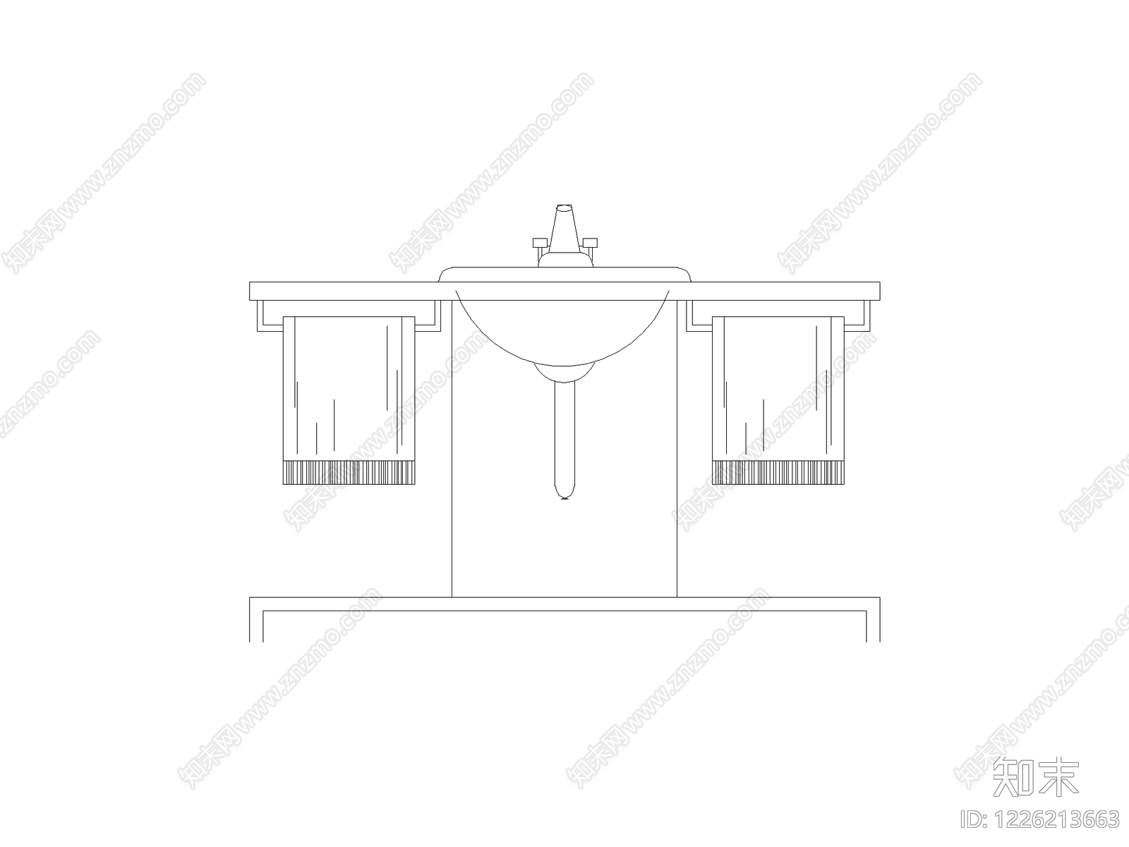 卫浴设施cad施工图下载【ID:1226213663】
