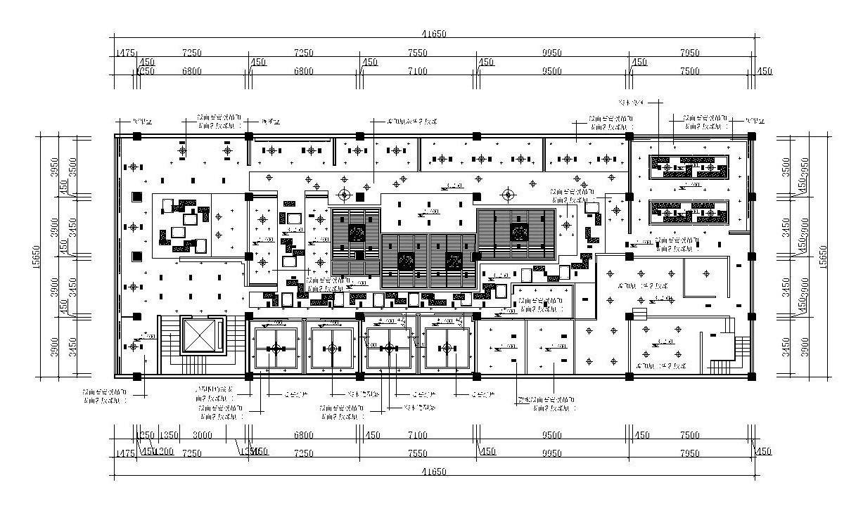 新中式风格火锅店装修全套施工图（附效果图+3D模型）施工图下载【ID:160422104】