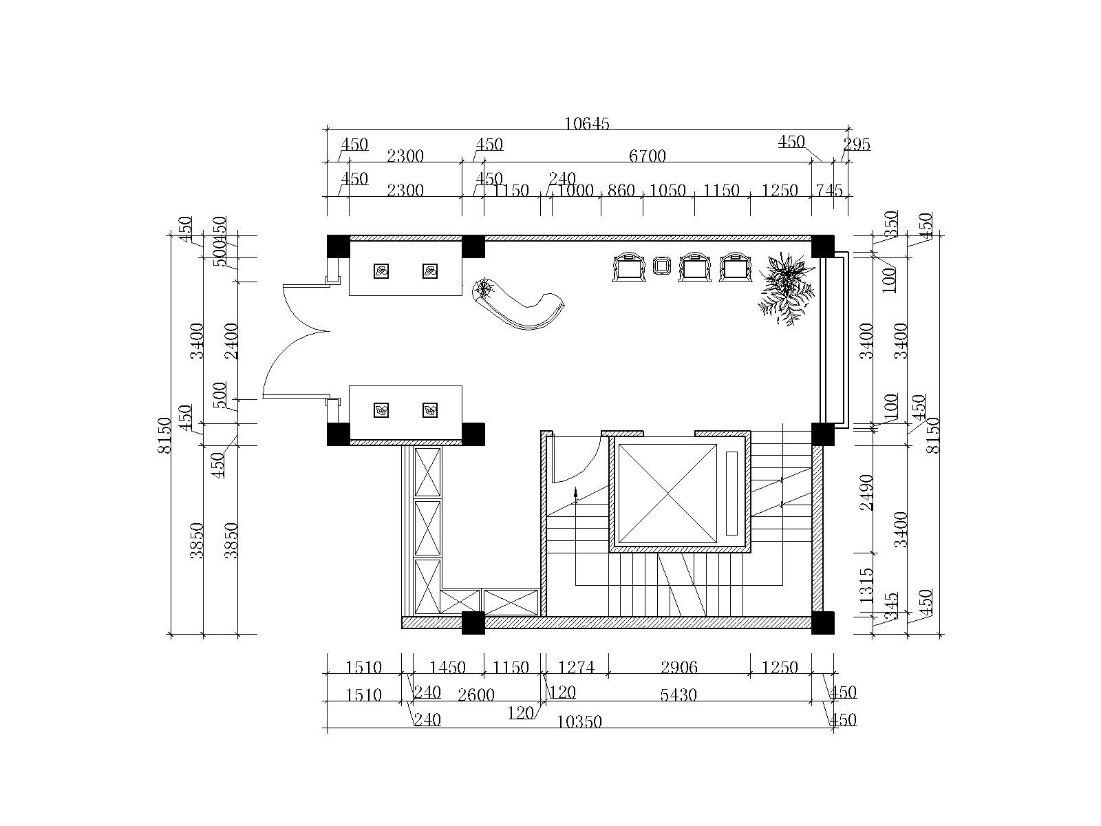 新中式风格火锅店装修全套施工图（附效果图+3D模型）施工图下载【ID:160422104】