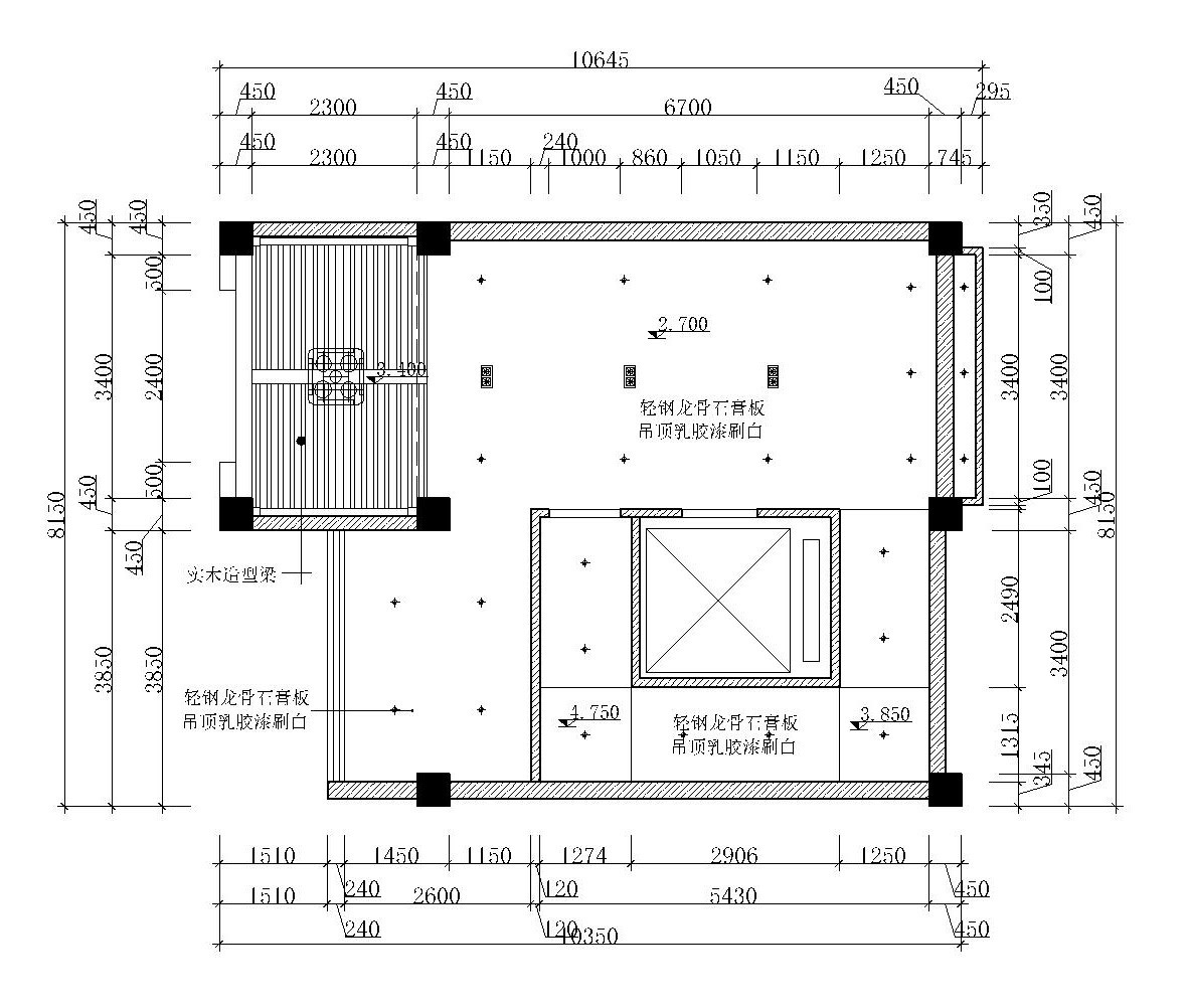 新中式风格火锅店装修全套施工图（附效果图+3D模型）施工图下载【ID:160422104】