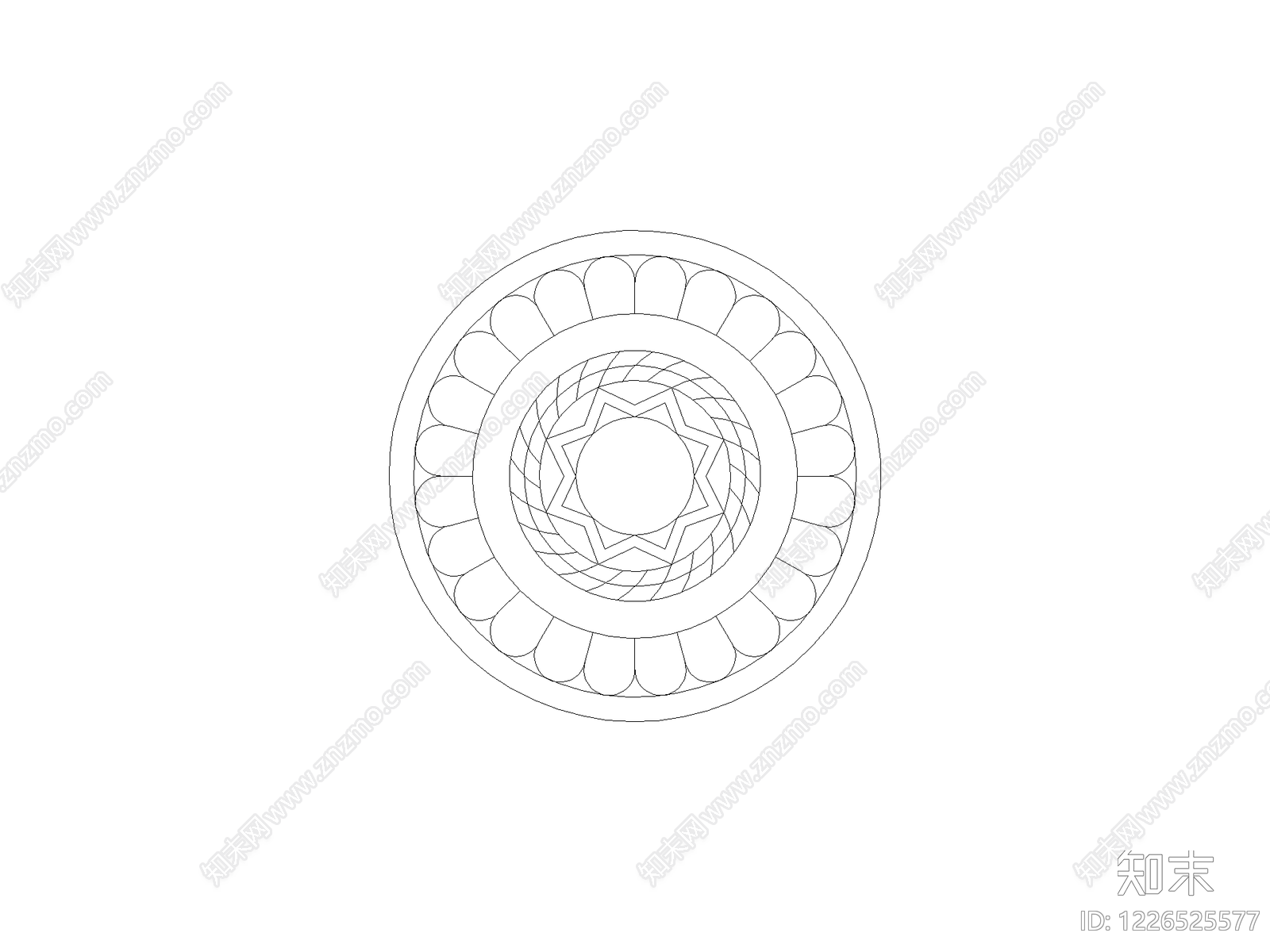 地面拼花CAD图纸