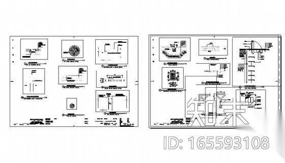 小型旱喷广场施工图全套cad施工图下载【ID:165593108】