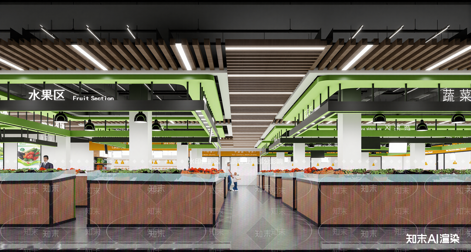 现代超市3D模型下载【ID:1214318361】