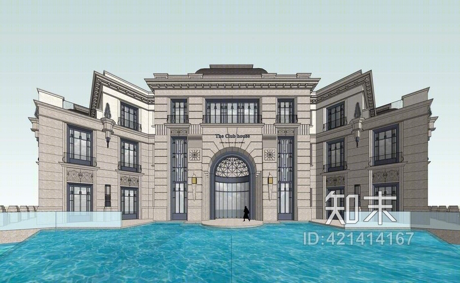中央公园会所SU模型下载【ID:421414167】