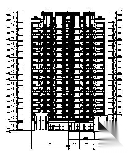 广州市四季花城建筑施工图cad施工图下载【ID:149571161】