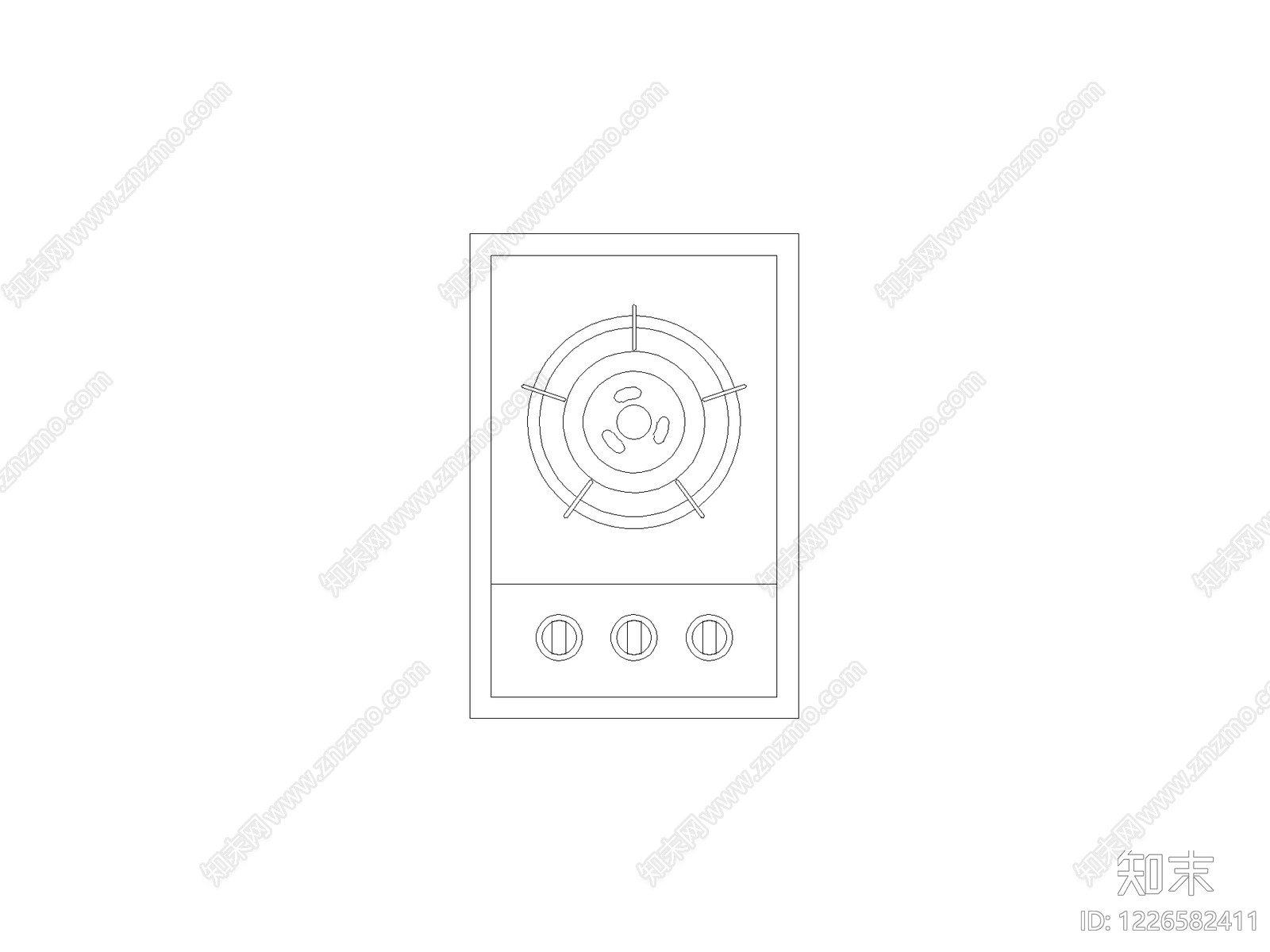 厨房设施cad施工图下载【ID:1226582411】