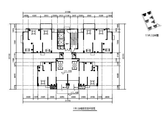 [广东]高层现代风格塔式住宅楼建筑设计方案文本cad施工图下载【ID:167356186】