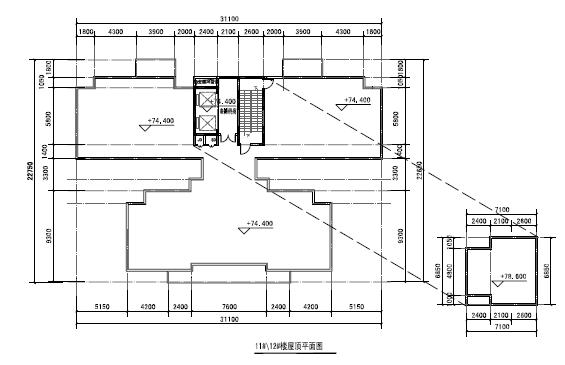 [广东]高层现代风格塔式住宅楼建筑设计方案文本cad施工图下载【ID:167356186】