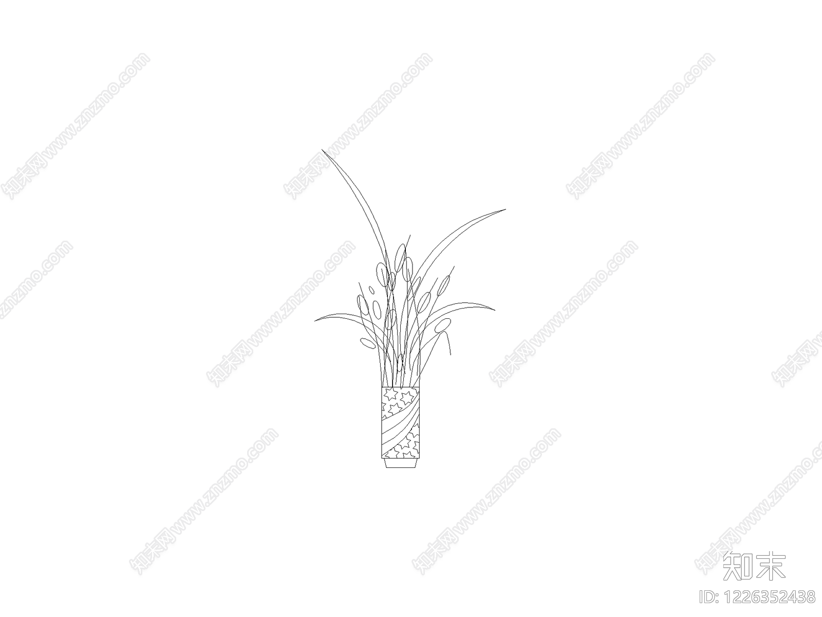 现代摆件CAD图纸