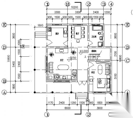 某二层小别墅建筑方案图4施工图下载【ID:149913138】