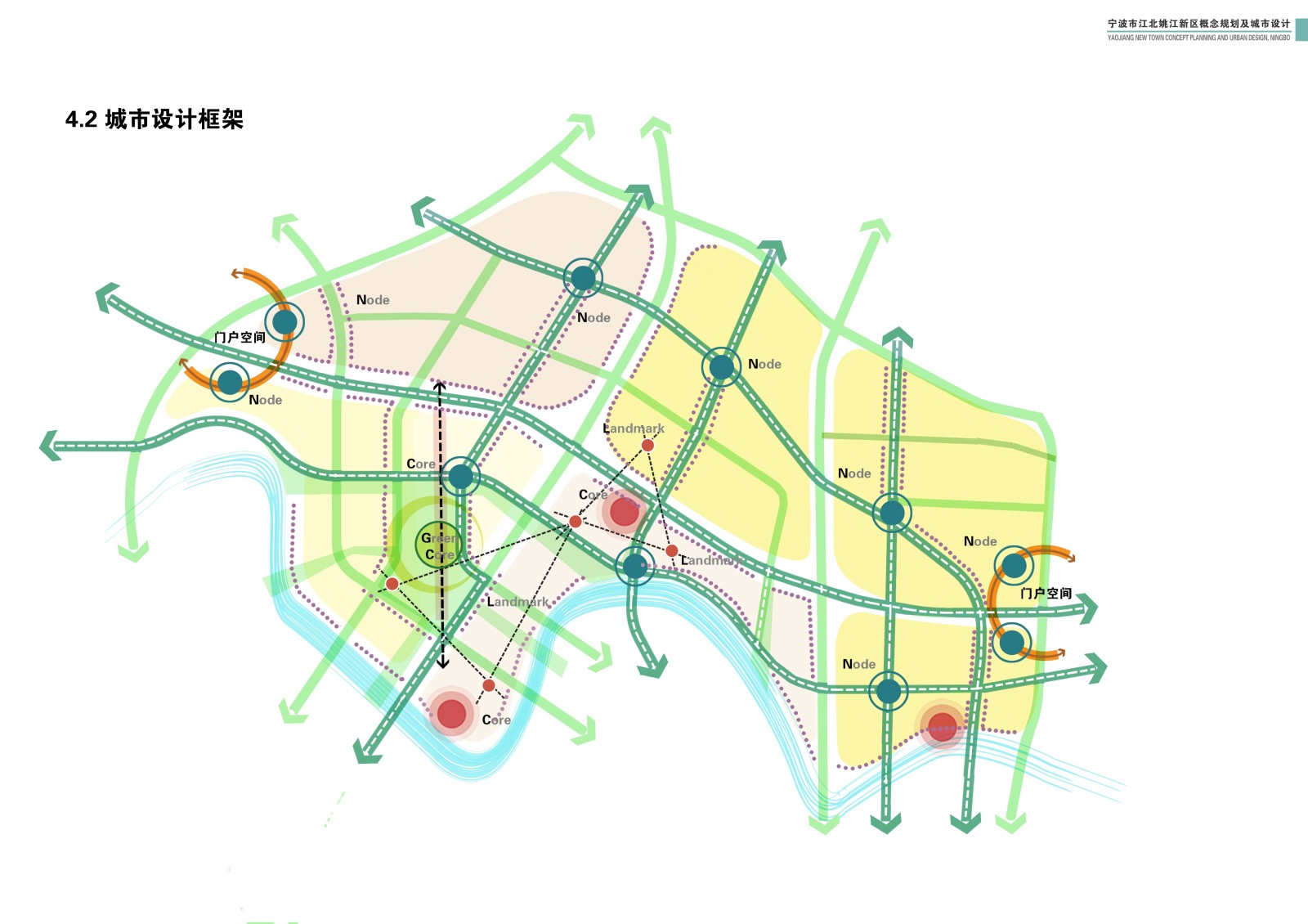 [浙江]江北姚江新区概念规划及城市设计方案文本cad施工图下载【ID:151714163】