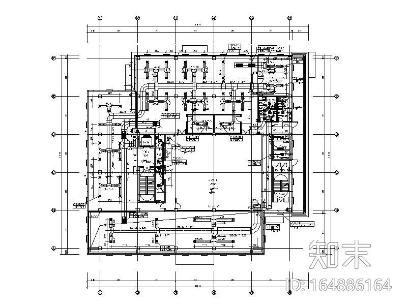 湖南云计算数据中心机房冷热源设计施工图cad施工图下载【ID:164886164】