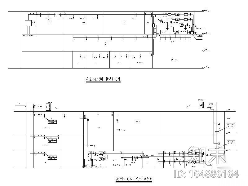 湖南云计算数据中心机房冷热源设计施工图cad施工图下载【ID:164886164】