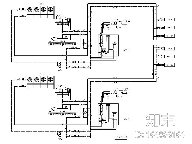 湖南云计算数据中心机房冷热源设计施工图cad施工图下载【ID:164886164】