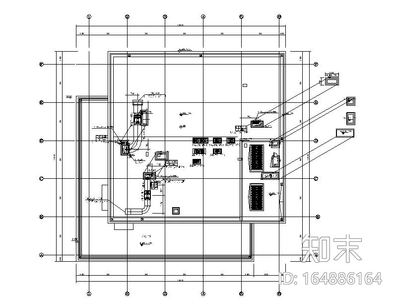 湖南云计算数据中心机房冷热源设计施工图cad施工图下载【ID:164886164】