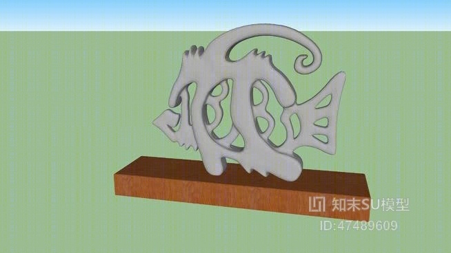 雕塑SU模型下载【ID:618057852】