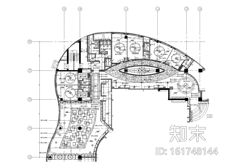 北京五星酒店中餐厅装修CAD施工图cad施工图下载【ID:161748144】