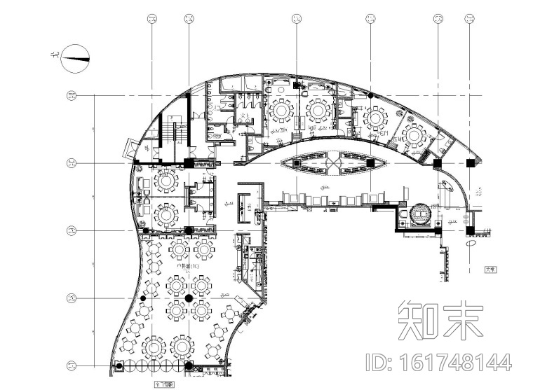 北京五星酒店中餐厅装修CAD施工图cad施工图下载【ID:161748144】