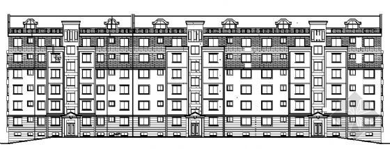 某六层住宅楼建筑方案图cad施工图下载【ID:149852106】
