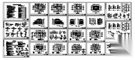 东部沿海某地区三层农村自建房建筑结构施工图施工图下载【ID:160579174】