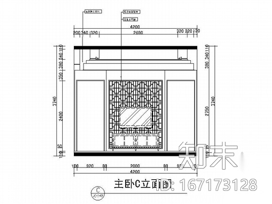 精品雅致中式联排别墅室内CAD装修图（含效果）cad施工图下载【ID:167173128】