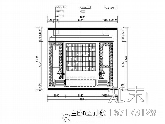 精品雅致中式联排别墅室内CAD装修图（含效果）cad施工图下载【ID:167173128】