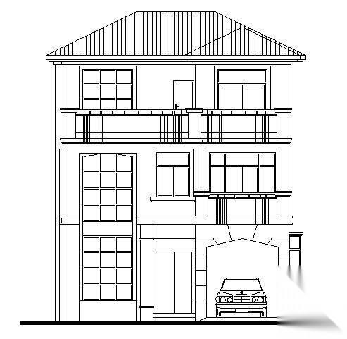 别墅建筑图纸cad施工图下载【ID:151390155】