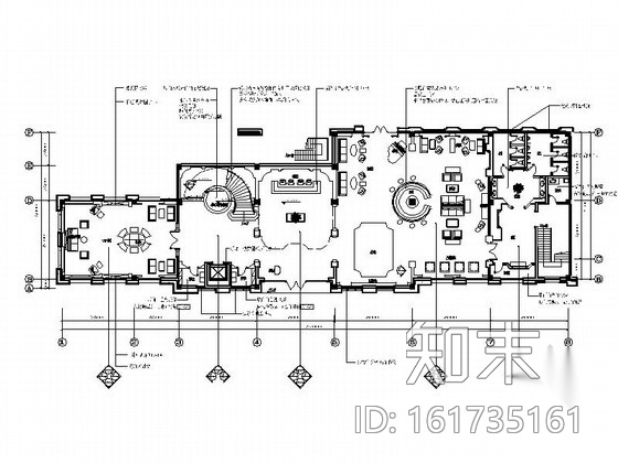 [江苏]某花园小区售楼处室内装修施工图施工图下载【ID:161735161】