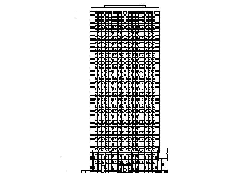 [浙江]超高层办公大楼绿色建筑设计施工图cad施工图下载【ID:151637180】