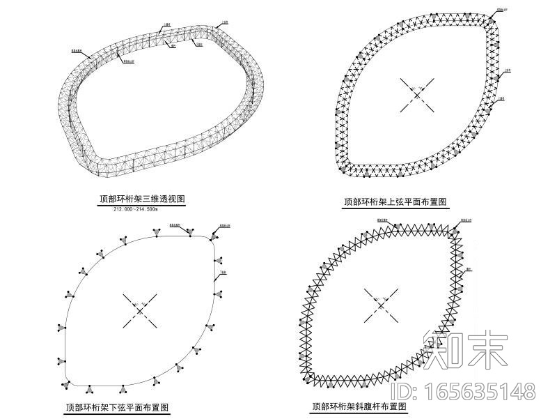 44层钢管砼柱框架cad施工图下载【ID:165635148】