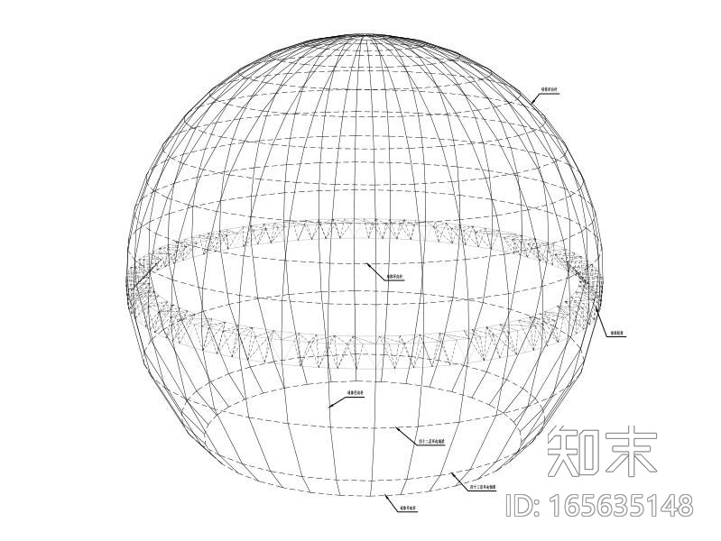 44层钢管砼柱框架cad施工图下载【ID:165635148】