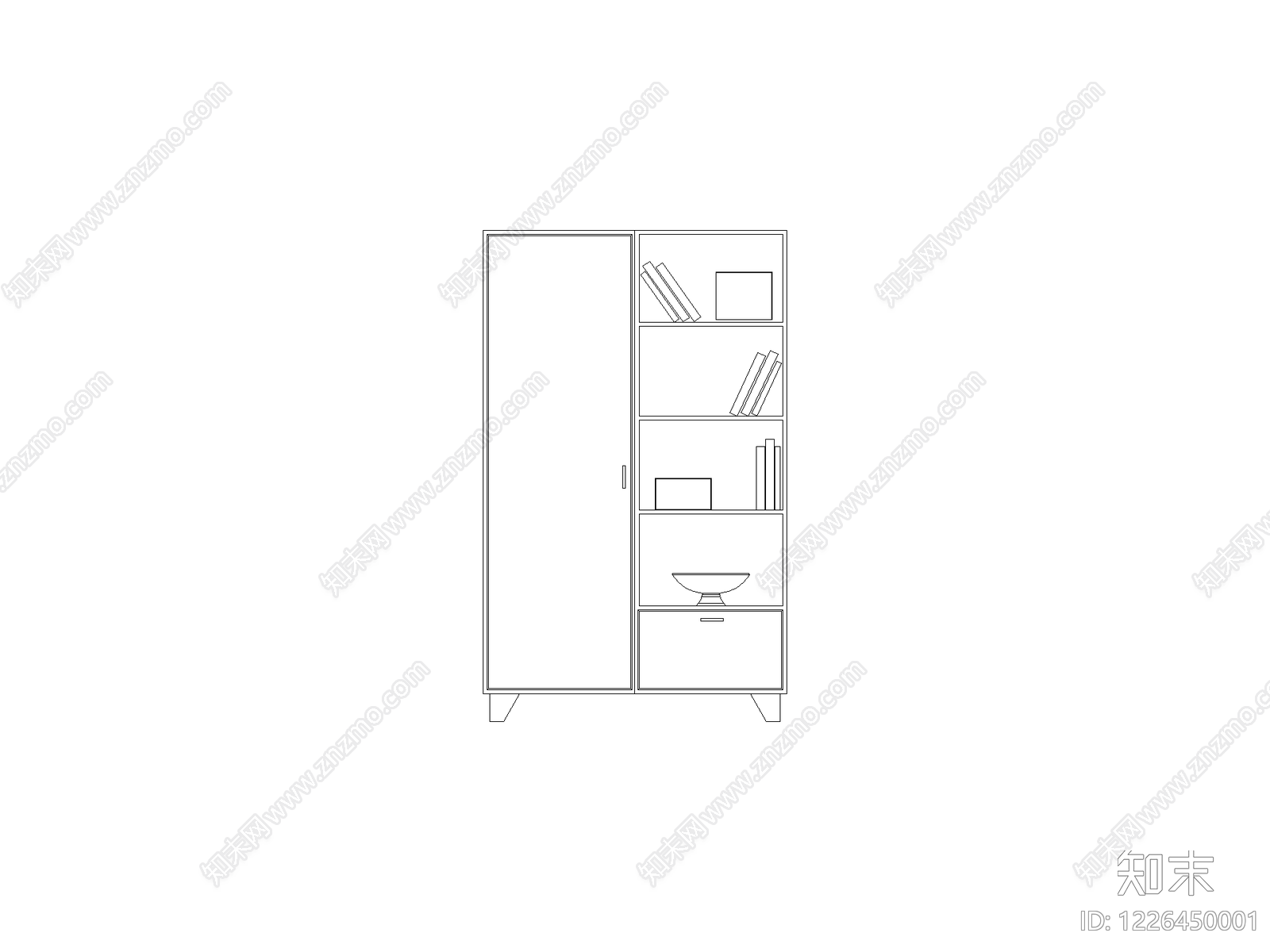 柜子cad施工图下载【ID:1226450001】