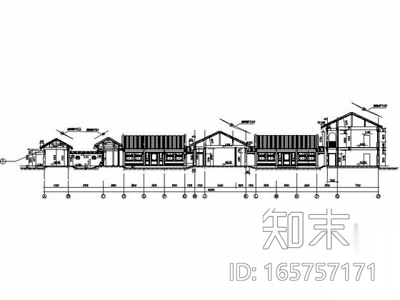 [河南]某两进四合院建筑施工图cad施工图下载【ID:165757171】