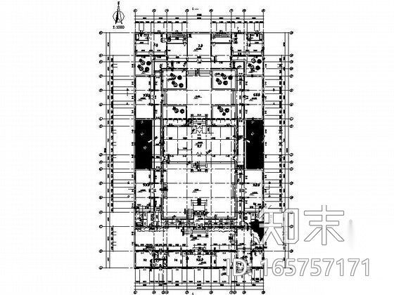 [河南]某两进四合院建筑施工图cad施工图下载【ID:165757171】