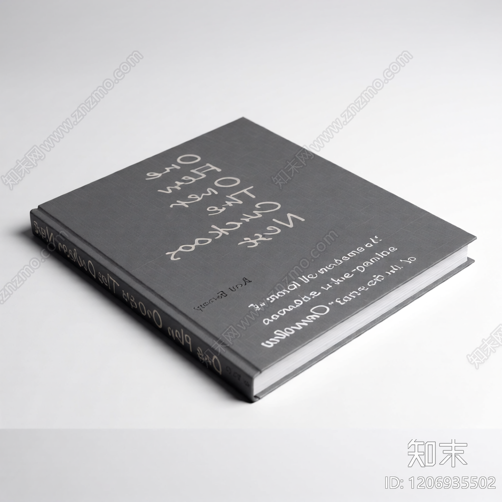 带书脊文字的书籍模型3D模型下载【ID:1206935502】