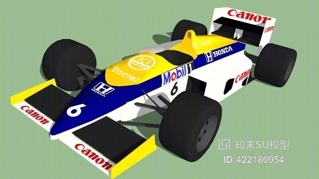 1986年fw11威廉姆斯F1赛车SU模型下载【ID:422180954】