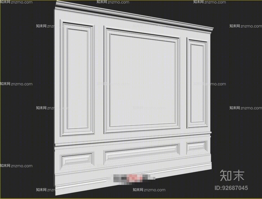 白色石头建筑材料3D模型下载【ID:92687045】