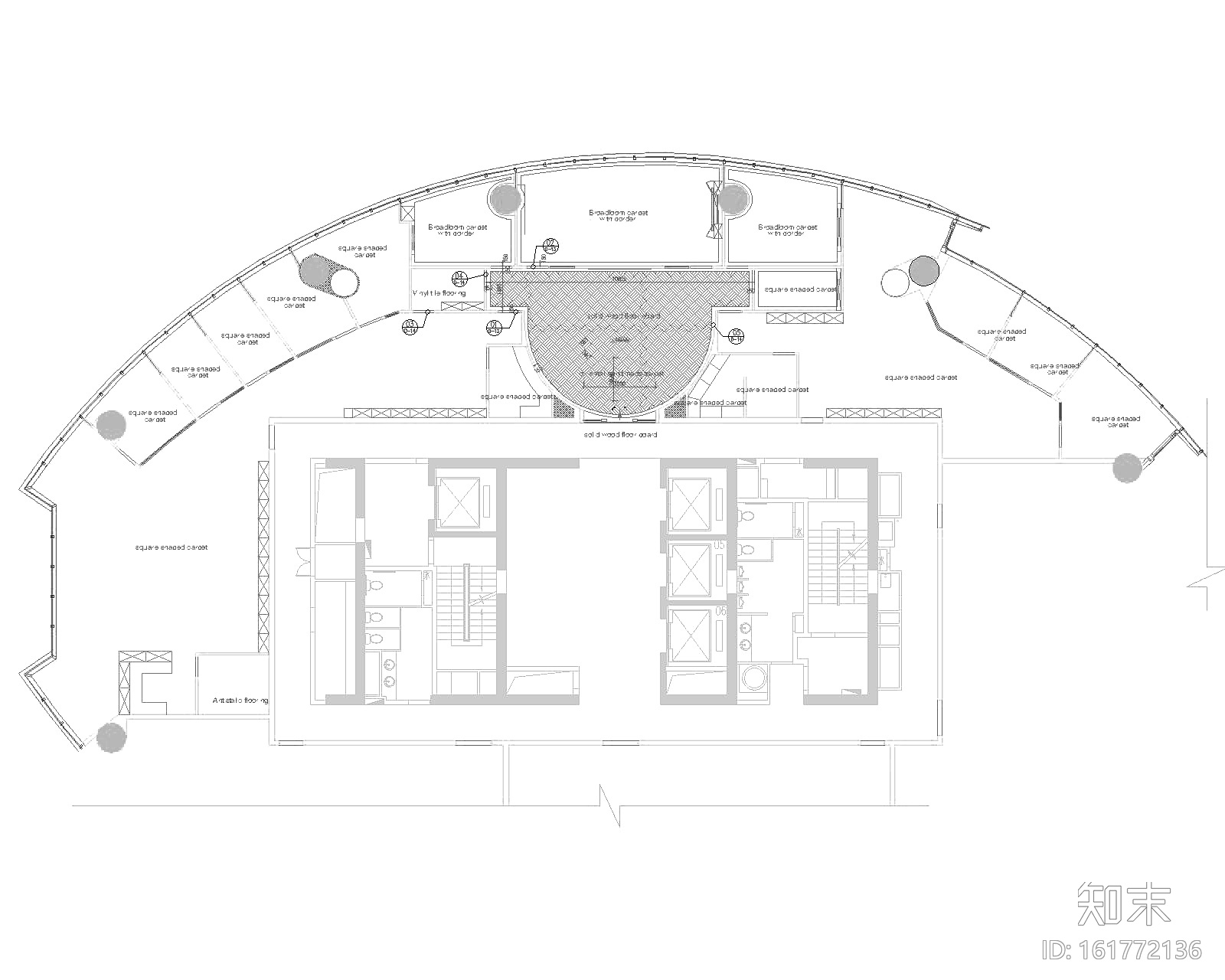 Raffles办公室室内装修设计施工图+概念设计施工图下载【ID:161772136】