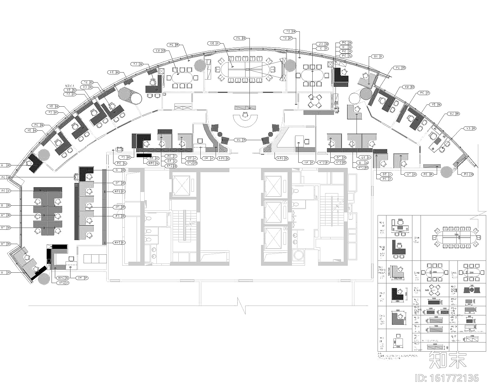 Raffles办公室室内装修设计施工图+概念设计施工图下载【ID:161772136】