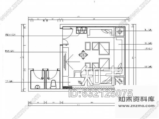 施工图北京时尚欧式量贩式KTV包间装修图cad施工图下载【ID:632125075】