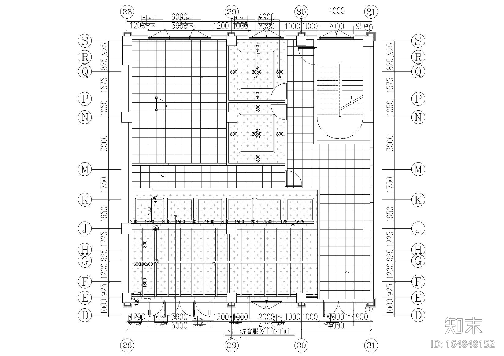 [昆明]古滇欢乐世界游客中心室内设计施工图cad施工图下载【ID:164848152】