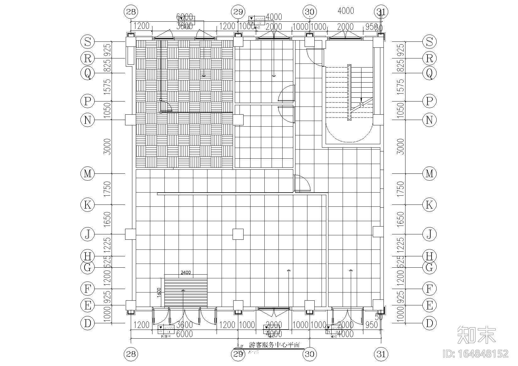 [昆明]古滇欢乐世界游客中心室内设计施工图cad施工图下载【ID:164848152】