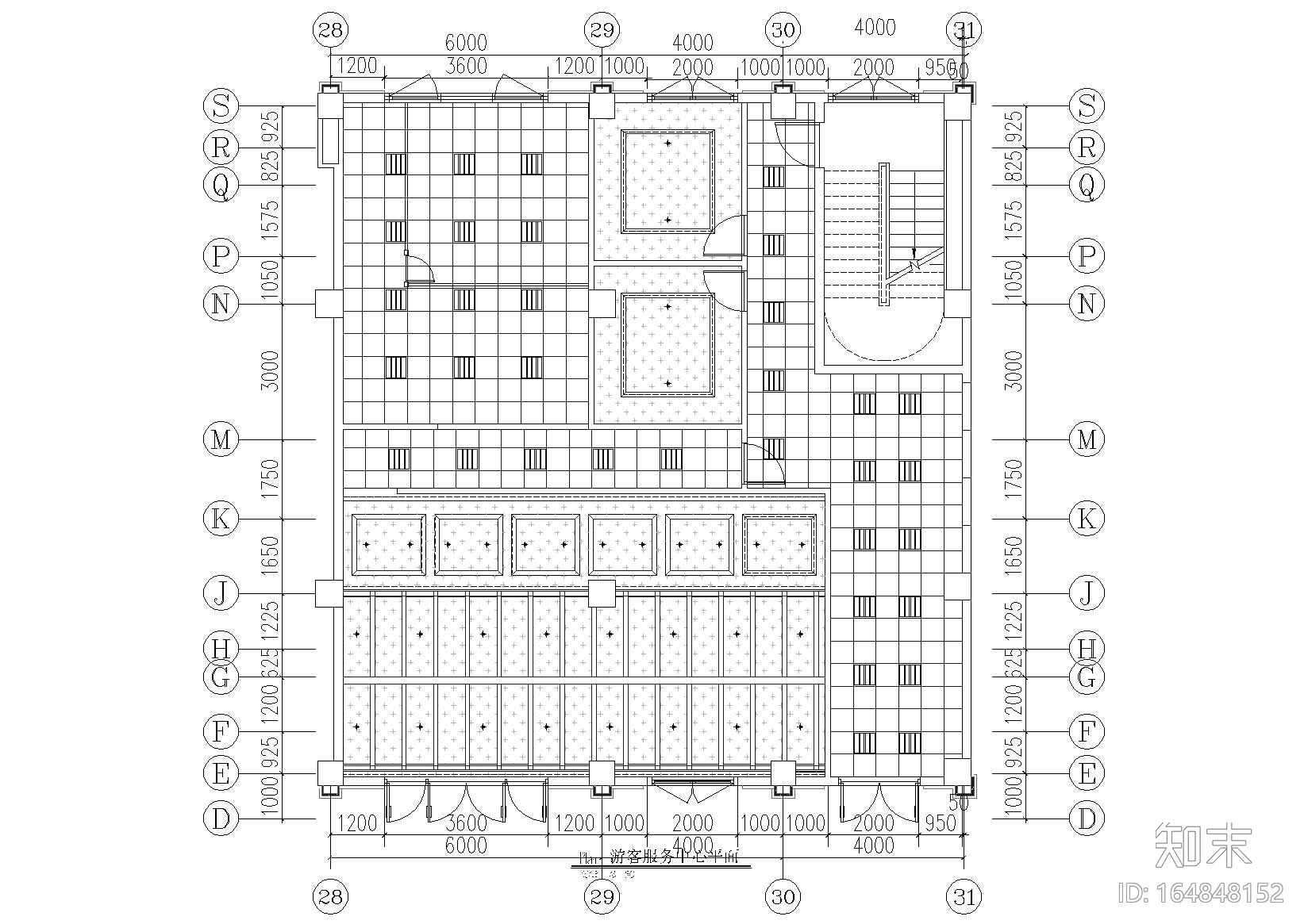 [昆明]古滇欢乐世界游客中心室内设计施工图cad施工图下载【ID:164848152】
