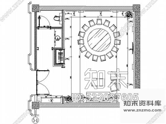 施工图天津五星级婚宴酒店宴会厅包间装修图含效果施工图下载【ID:532037605】
