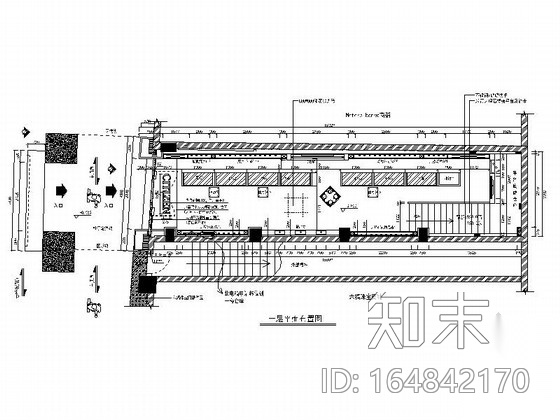 [广州]某名表专卖店室内装修施工图（含效果）cad施工图下载【ID:164842170】