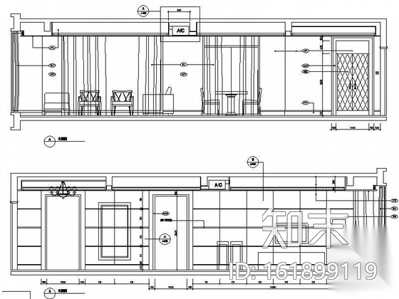 [上海]名师作品三居室装修图cad施工图下载【ID:161899119】