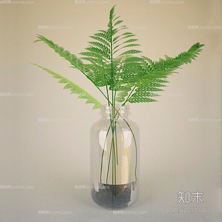 透明玻璃花瓶3D模型下载【ID:62817186】