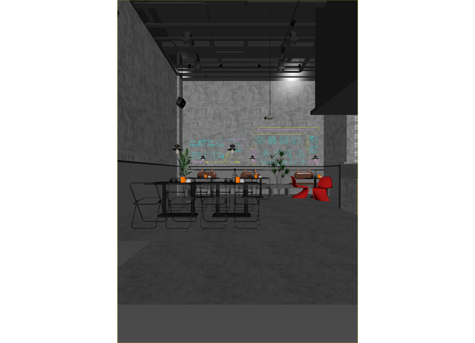 工业咖啡厅3D模型下载【ID:1214771394】
