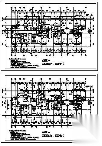 某小区六层商住楼建筑方案图cad施工图下载【ID:165422122】